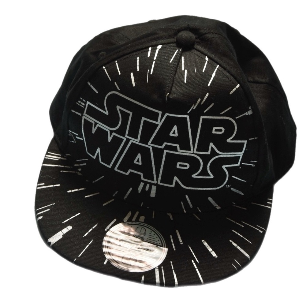 Star Wars snapback youth cap featuring the classic hyperspace/starburst design